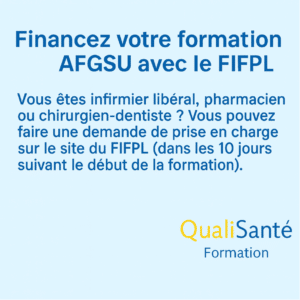 AFGSU 2 financement FIFPL pour infirmiers libéraux, pharmaciens et chirurgiens-dentistes