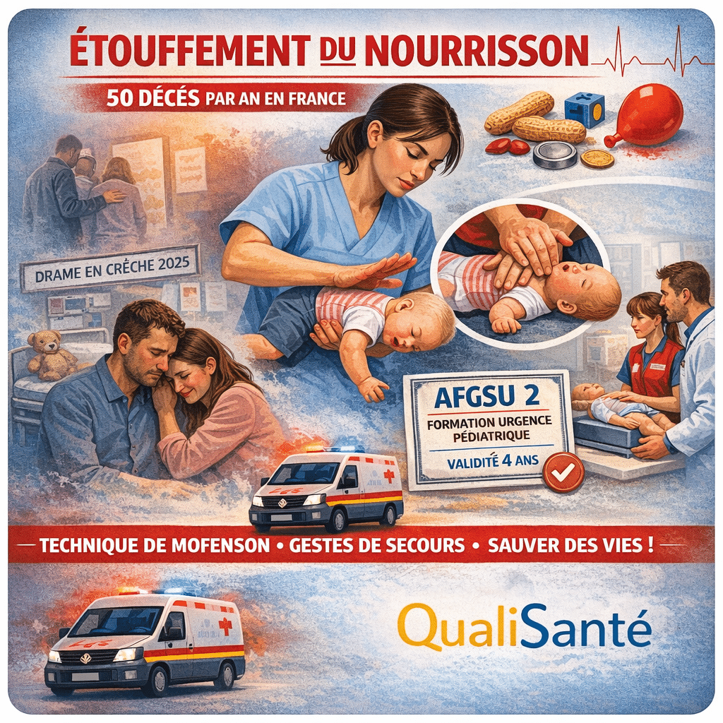 Étouffement du nourrisson – formation AFGSU 2 gestes de désobstruction