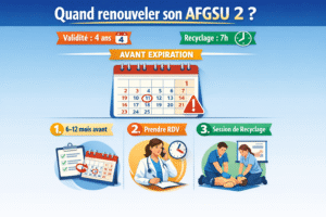 Quand renouveler son AFGSU 2 : validité, recyclage et délais à respecter