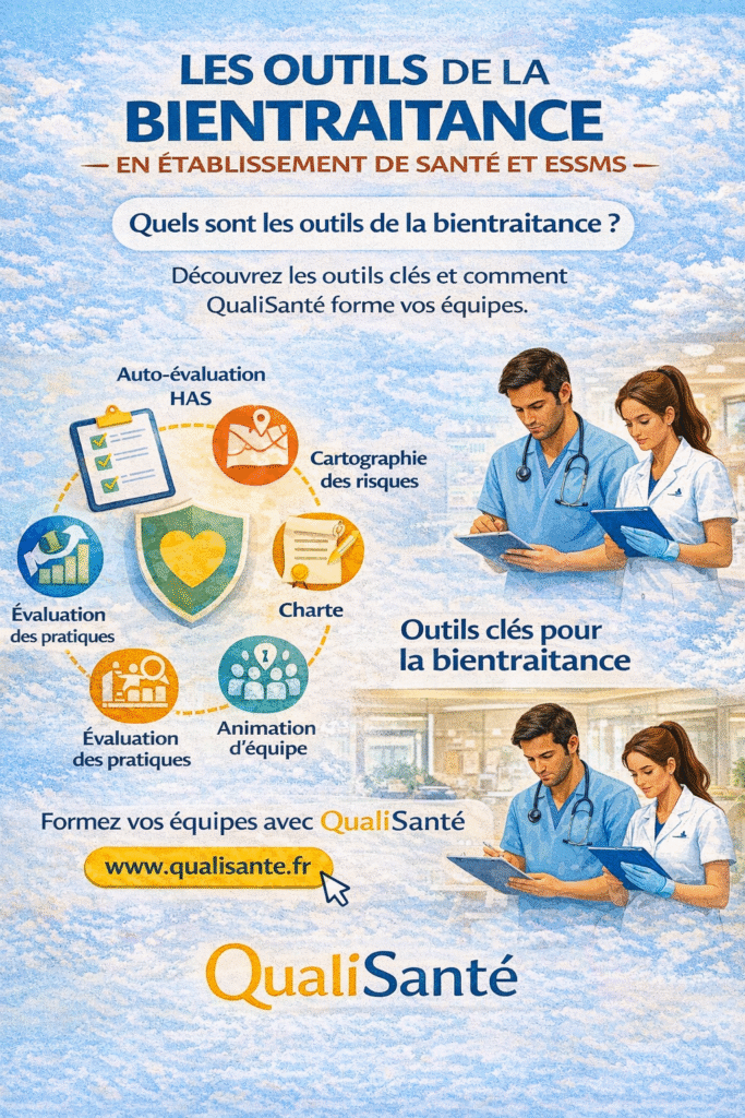 Les outils de la bientraitance en établissement de santé et ESSMS : auto-évaluation HAS, cartographie des risques, charte, évaluation des pratiques et animation d'équipe — QualiSanté forme vos professionnels
