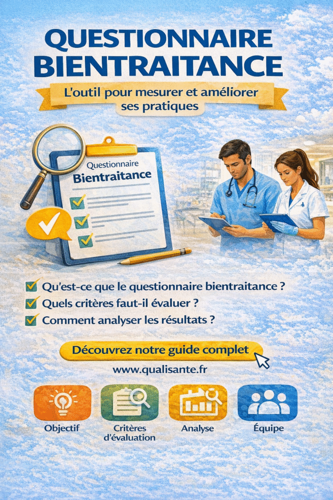 Questionnaire bientraitance : outil HAS pour mesurer et améliorer les pratiques des professionnels de santé — objectifs, critères d'évaluation, analyse des résultats et accompagnement d'équipe par QualiSanté