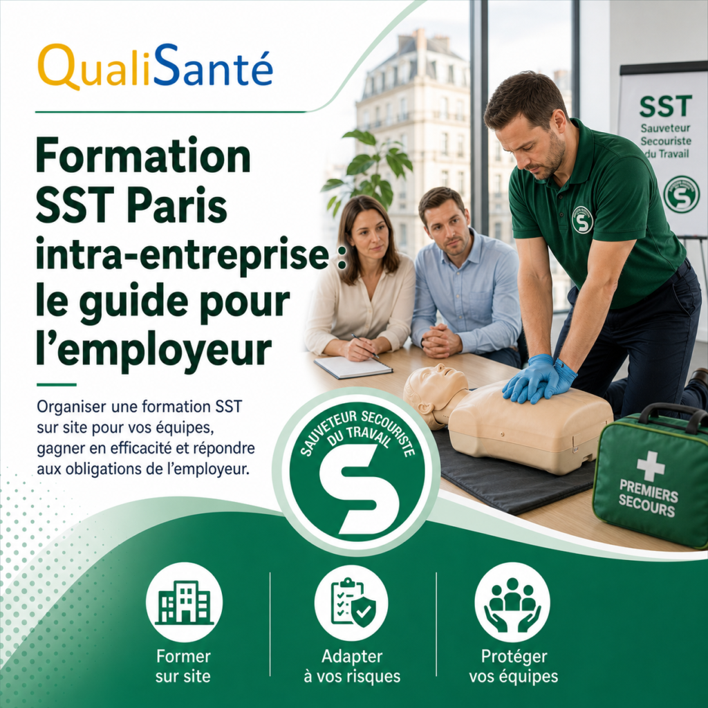 Formation SST Paris intra-entreprise : session en entreprise par formateur INRS