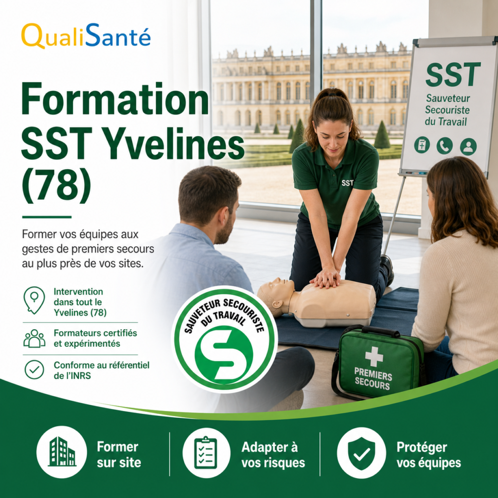 Formation SST Yvelines (78)en intra-entreprise par formateur habilité INRS