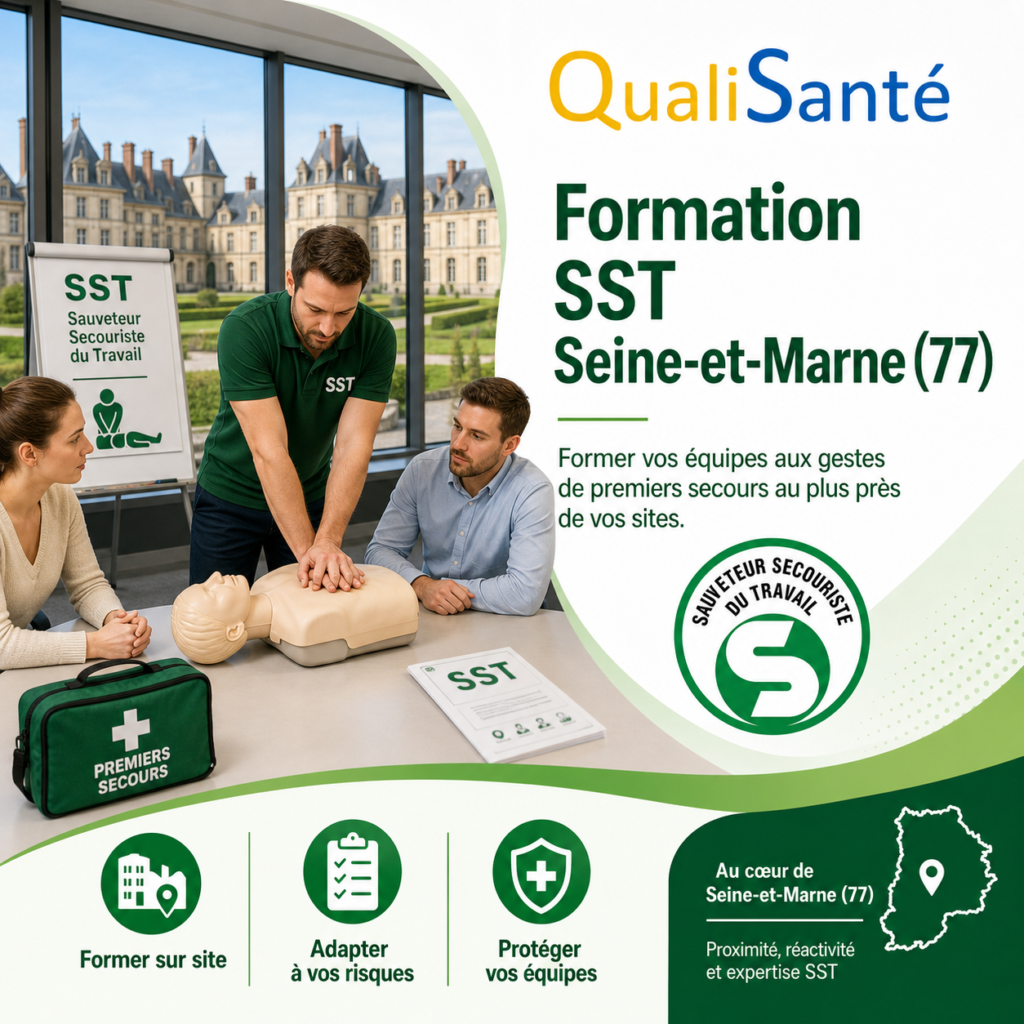 Formation SST Seine-et-Marne (77) en intra-entreprise par formateur habilité INRS