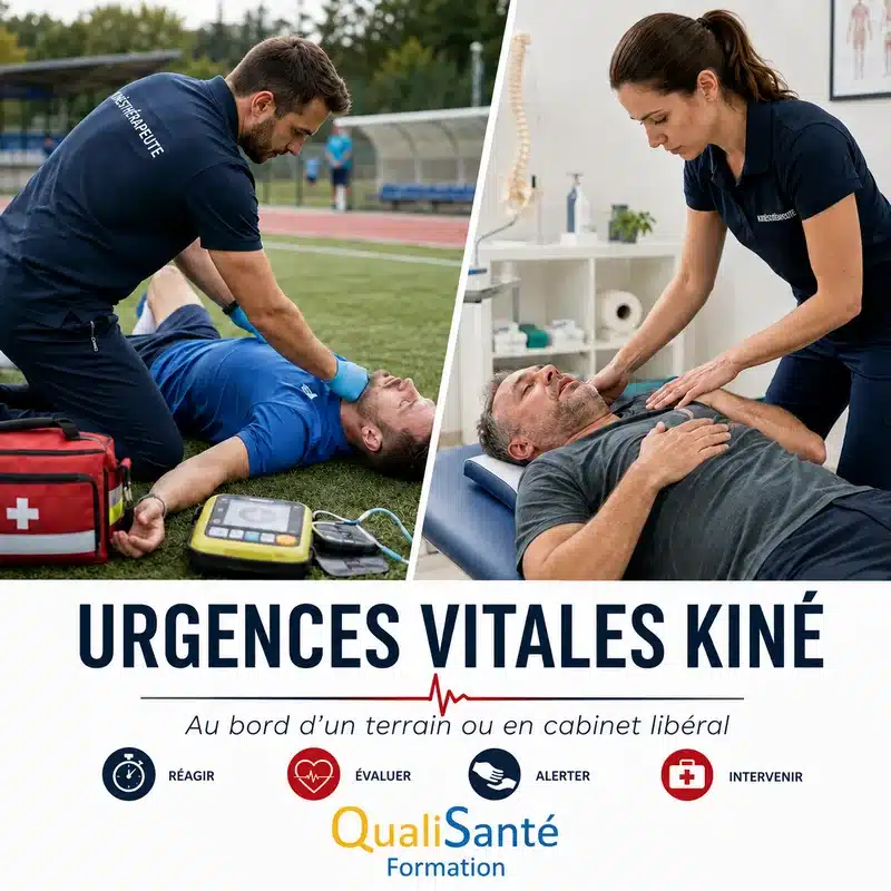 AFGSU 2 kinésithérapeute : gestes d'urgence au bord d'un terrain de sport et en cabinet libéral