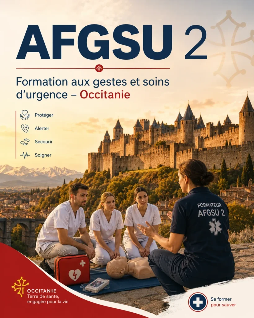 Formation intra-établissement AFGSU 2 Occitanie : formateurs CESU dans vos locaux, visuel QualiSanté